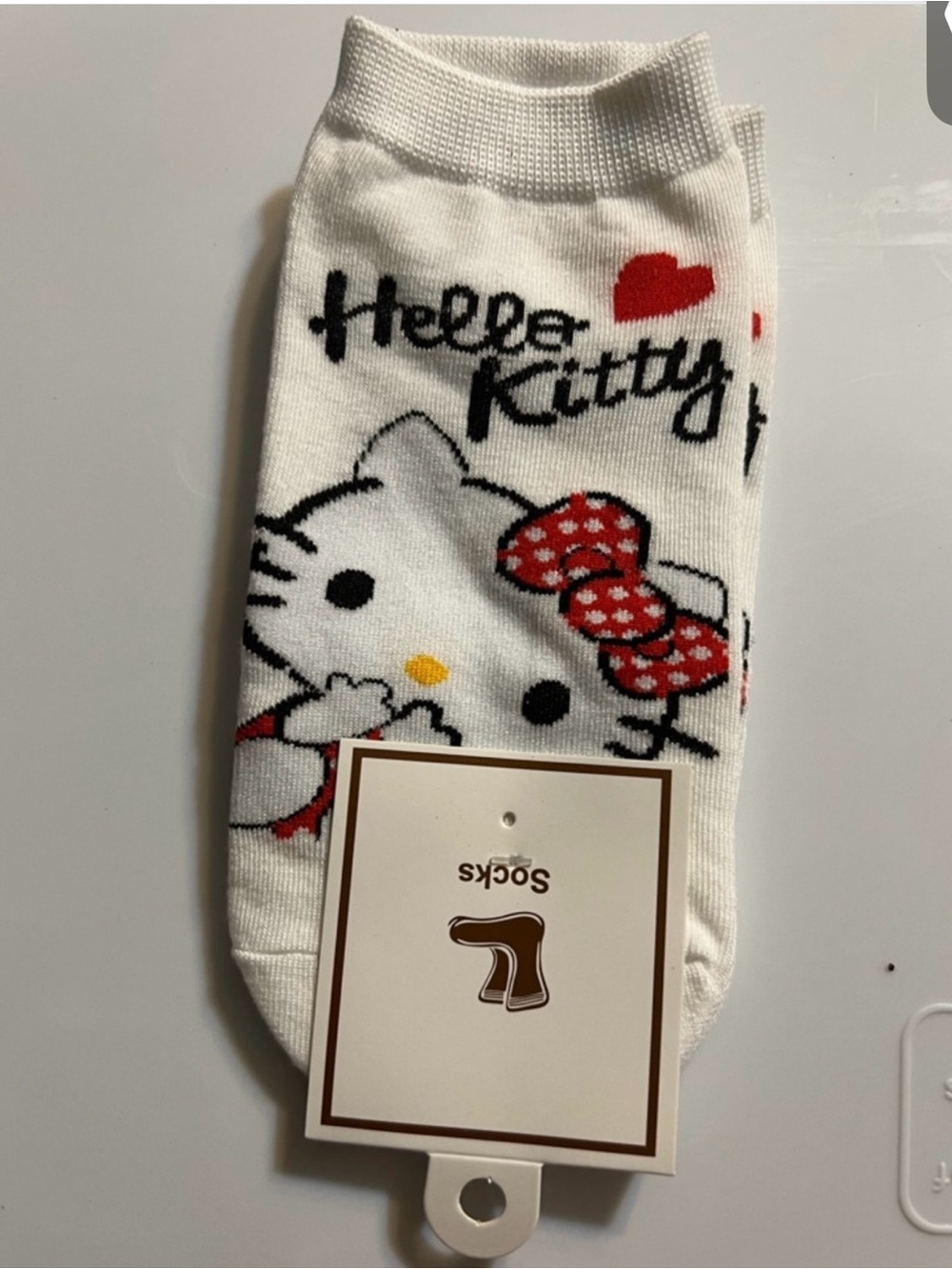 6 pair socks- 3 Hello Kitty & 3 Disney Character Kids Ankle Socks - NWT - Picture 3 of 8